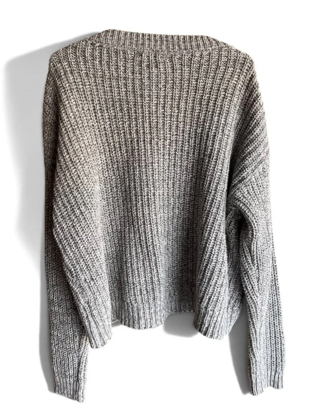 BDG Urban Outfitters Grey Chunky Knit Crop Sweater Size S